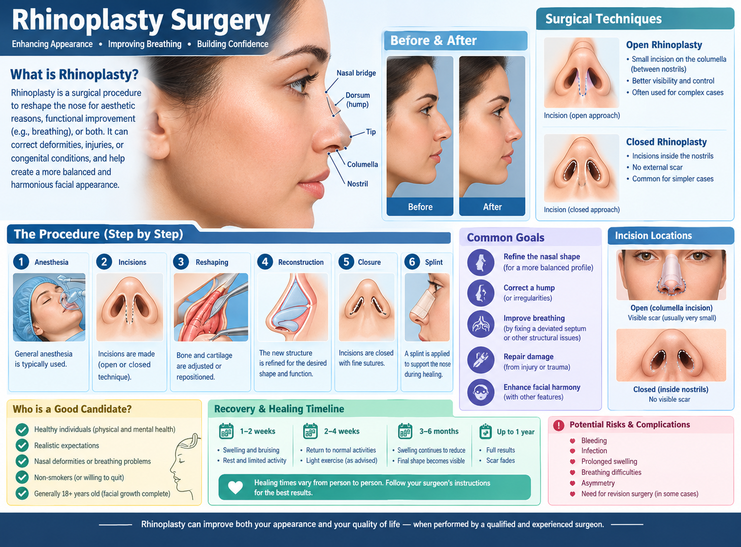 Rhinoplasty surgery